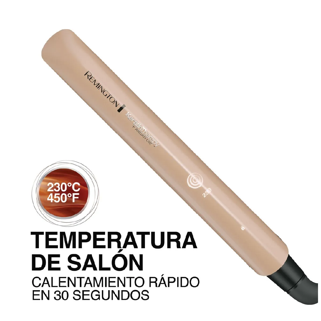 Combo Premium Remington: Plancha Alisadora Keratina + Rizadora Botanicals + Secador Keratin Therapy
