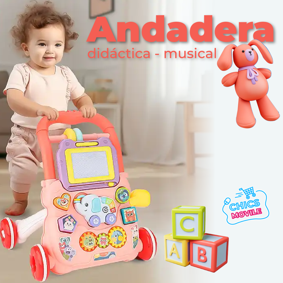 Andadera Didactica Y Musical Para Bebé Con Tablero Magico 👶