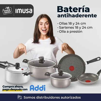 Bateria Ollas 7 Pieza Imusa Talent Con Olla A Presión 🍲🍛✅ - Chics Movile