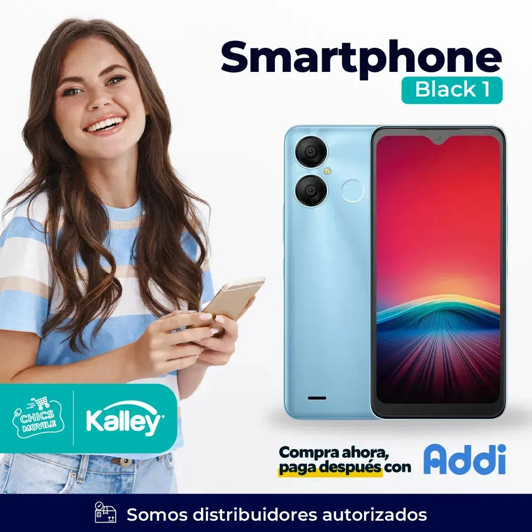 Celular KALLEY Black 1 128GB 📲✅ - Chics Movile