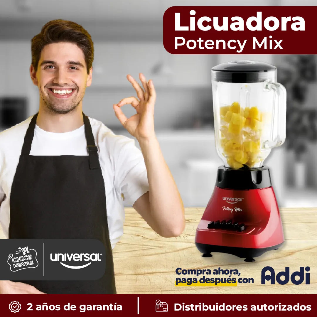 Licuadora UNIVERSAL Potency Mix L50860 🥤🍹 - Chics Movile