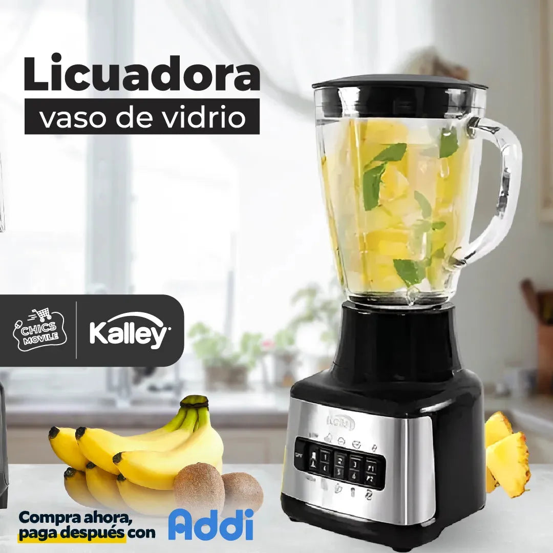 Licuadora KALLEY K-MLV6BSS Negro 🥭🍋‍🟩🍈 - Chics Movile