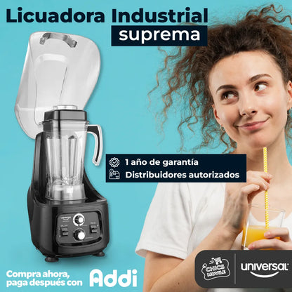 Licuadora Universal L70080 2 L negra con vaso de tritan 120V 👨‍🍳💪🥤 - Chics Movile