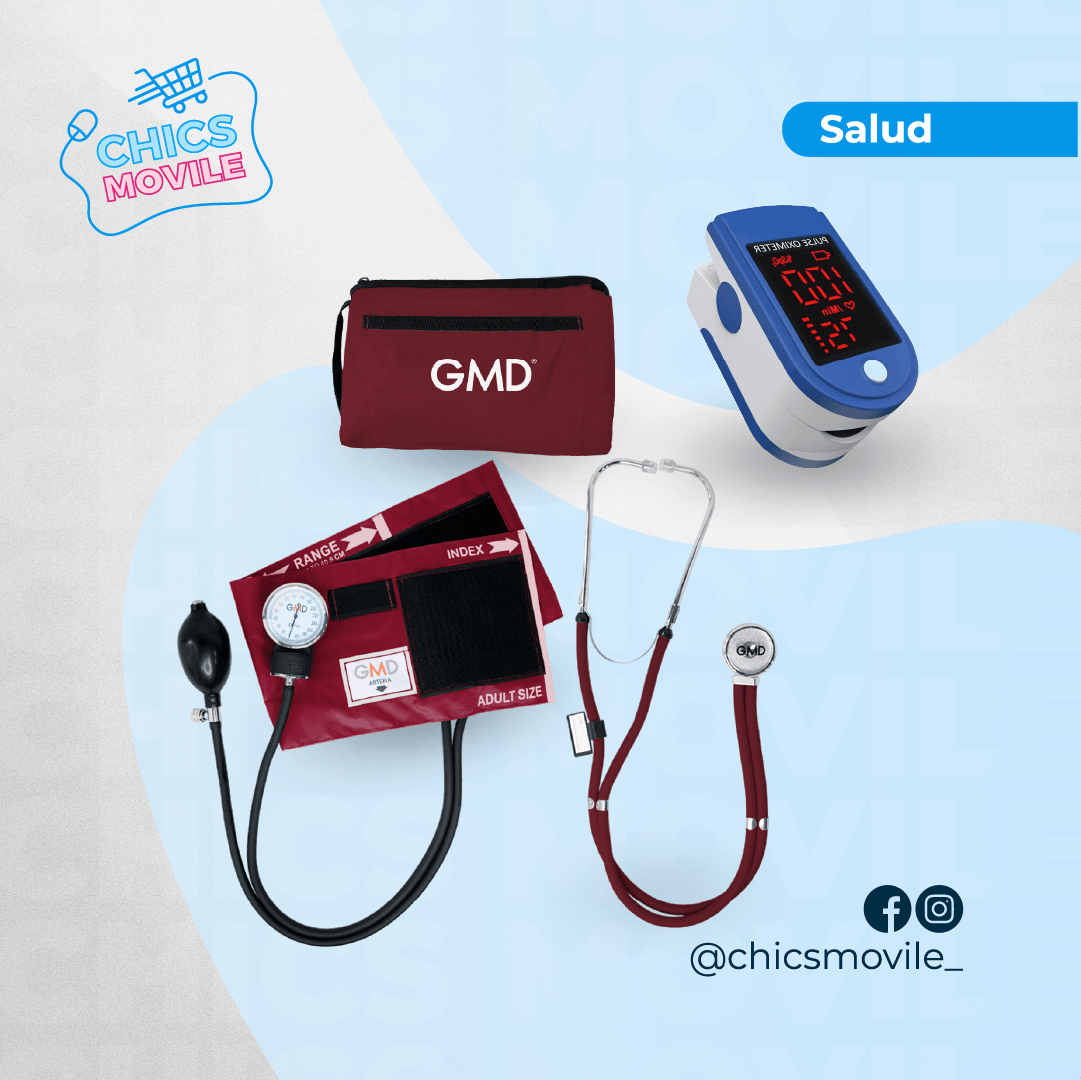 Kit tensiómetro Fonendoscopio mas Oxímetro - Chics Movile