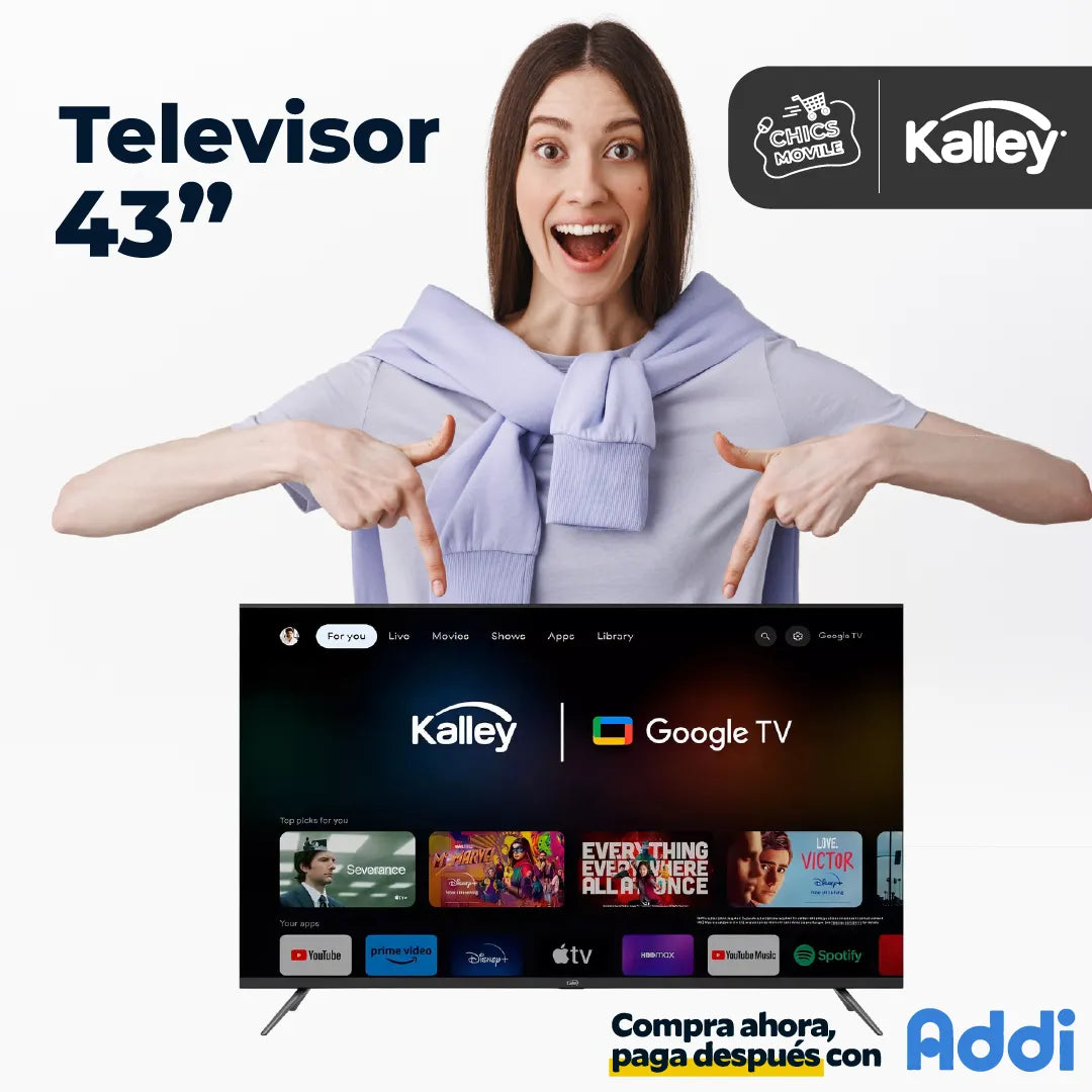 Televisor GOOGLE QLED 43¨109 Cm 4K KALLEY ✅📺 - Chics Movile