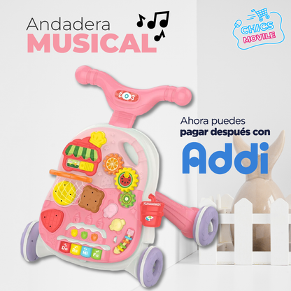 Andadera Didáctica Y Musical Para Bebé Con Tablero Mágico 👶
