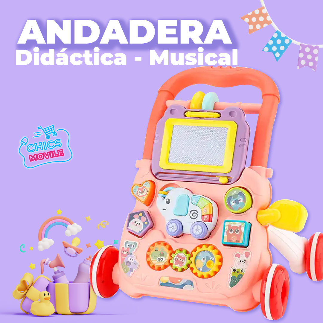 Andadera Didactica Y Musical Para Bebé Con Tablero Magico 👶