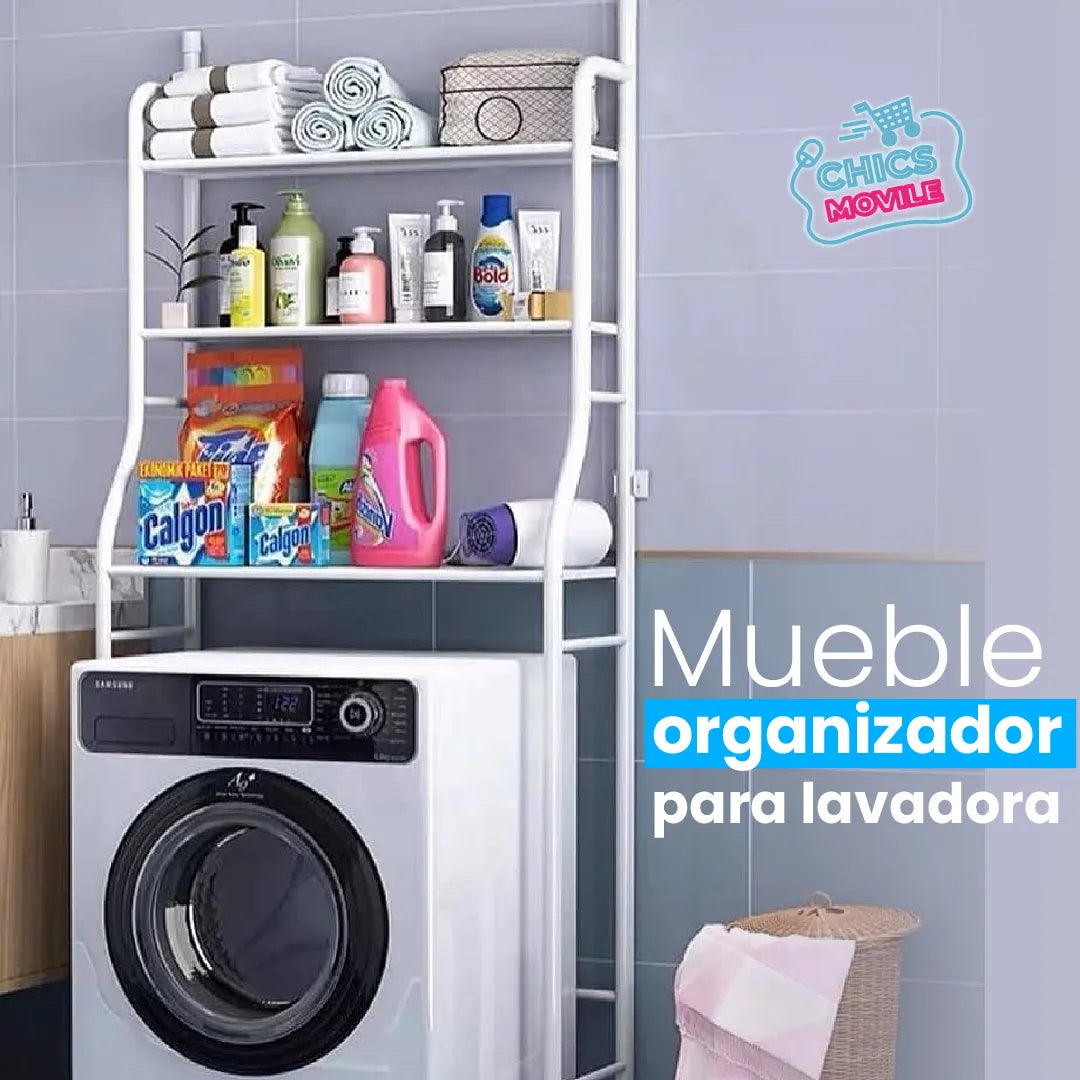 Organizador De Lavadora Estantes Mueble Ahorrador De Espacio ✅ - Chics Movile