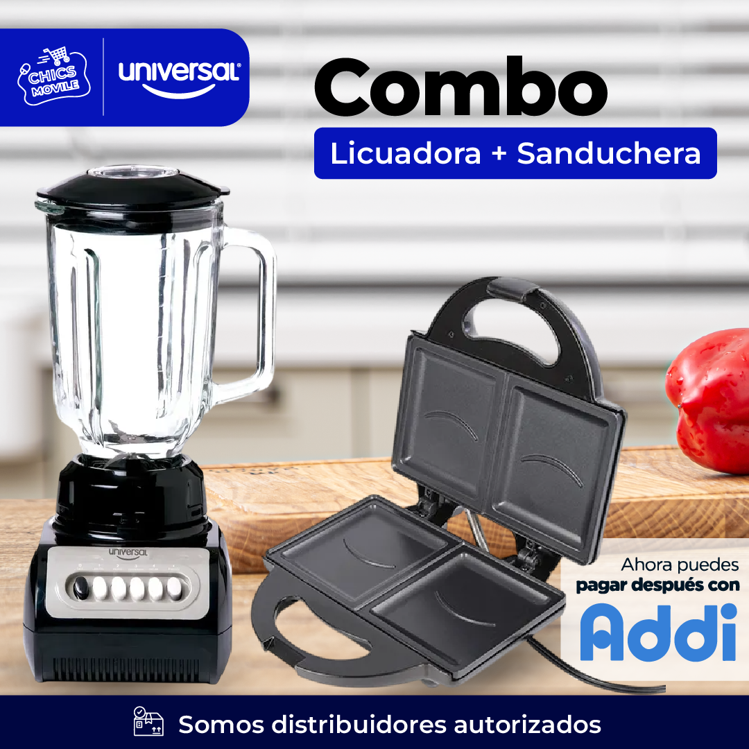 Combo UNIVERSAL Licuadora + Sanduchera  🍲🏠