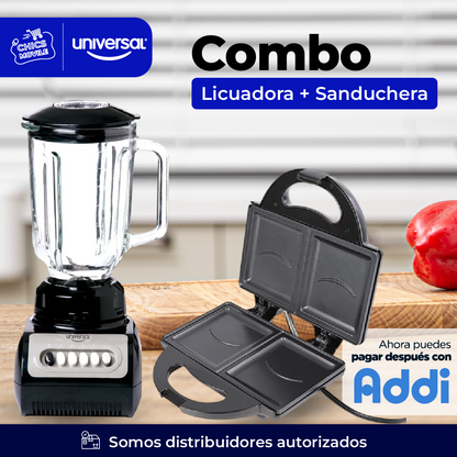 Combo UNIVERSAL Licuadora + Sanduchera  🍲🏠