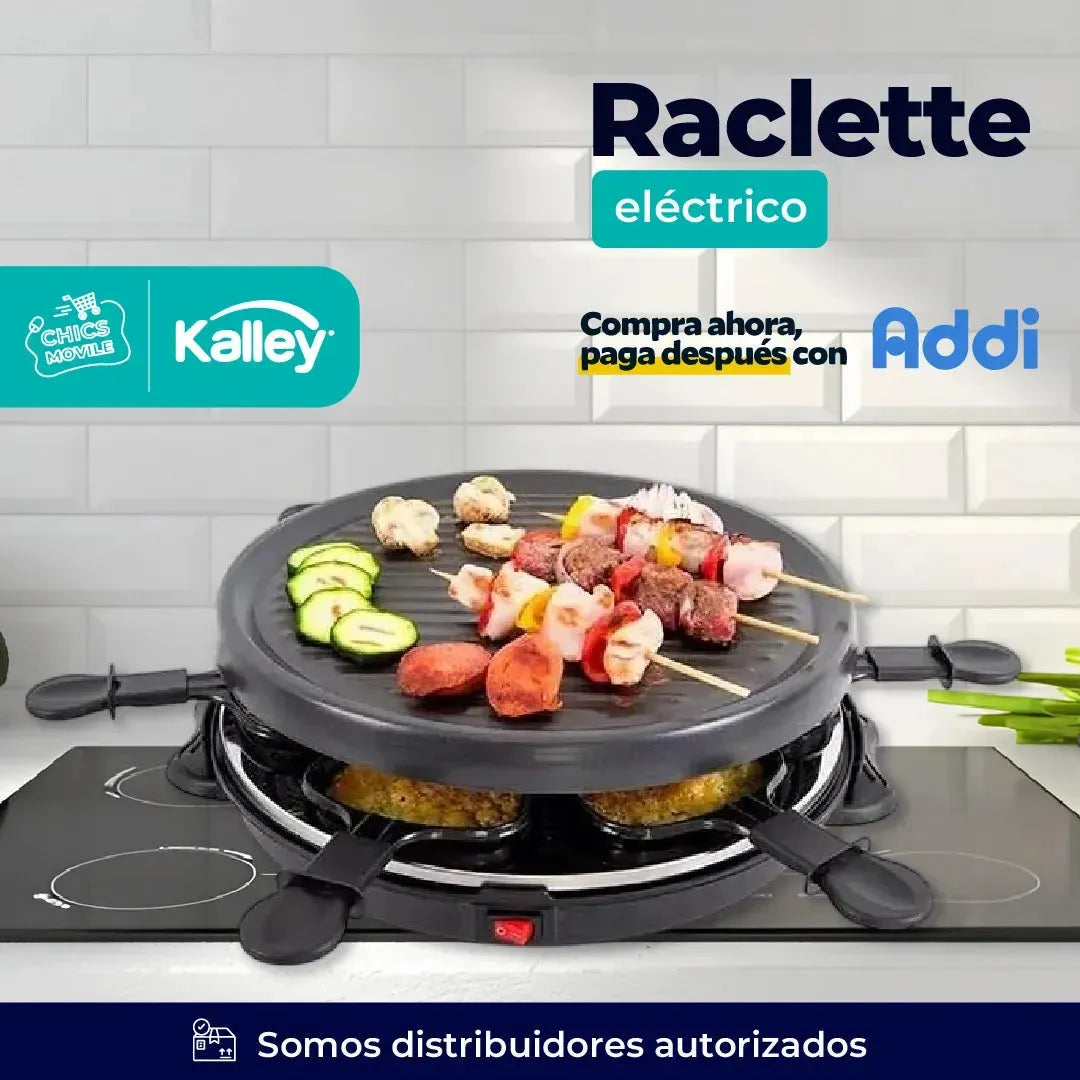 Raclette KALLEY 800W Asador Electrico 🥩🍕 - Chics Movile