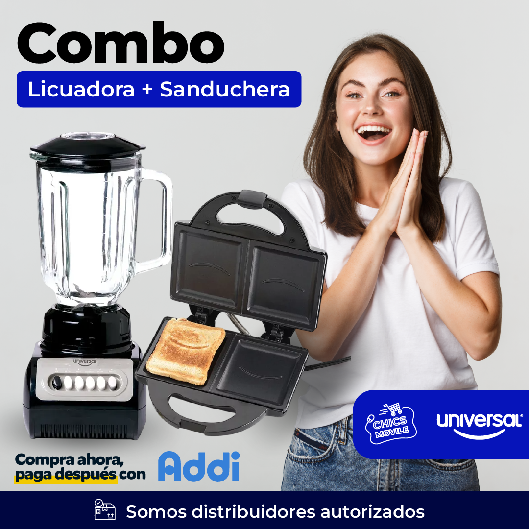 Combo UNIVERSAL Licuadora + Sanduchera  🍲🏠