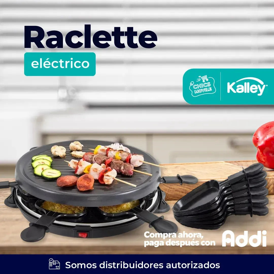 Raclette KALLEY 800W Asador Electrico 🥩🍕 - Chics Movile