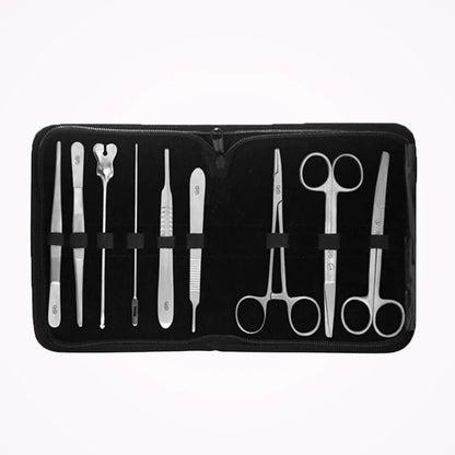 Kit de disección 9 piezas + pad de suturas - Chics Movile