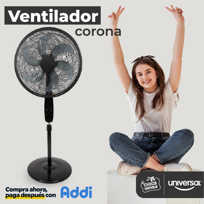 Ventilador Corona 3 En 1 Con 6 Aspas 🌀❄️