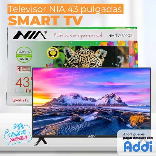 Televisor Nia 43 Pulgadas 4k Tdt Smart Tv