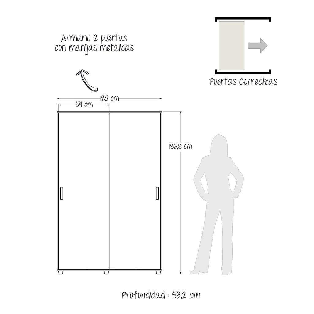 Closet ARMARIO SONIC 120