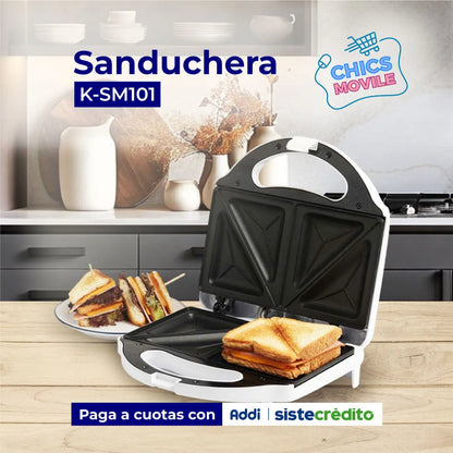 Sanduchera KALLEY K-SM101 Blanco - Chics Movile