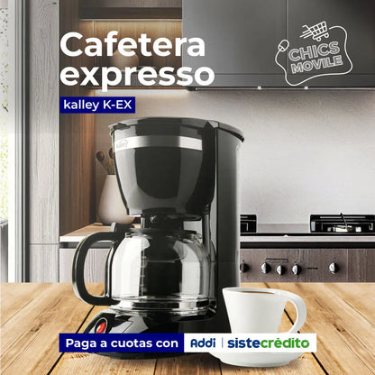Cafetera KALLEY 12 tazas K-CM500K Negro - Chics Movile