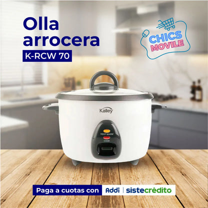 Olla Arrocera KALLEY 5 Tazas K-RCW10 Blanco - Chics Movile