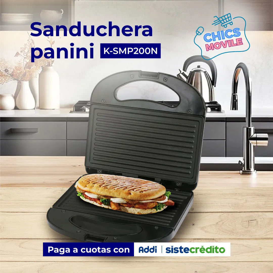 Sanduchera KALLEY K-SMP200N Panini Negro - Chics Movile