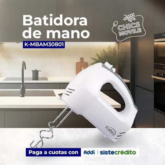 Batidora de Mano KALLEY K-MBAM30B01 Blanco - Chics Movile