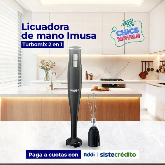 Licuadora de Mano IMUSA Turbomix 2 en 1 - Chics Movile