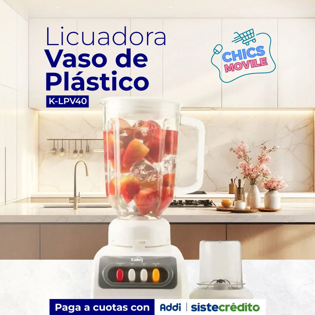 Licuadora KALLEY K-LPV40 Blanco - Chics Movile
