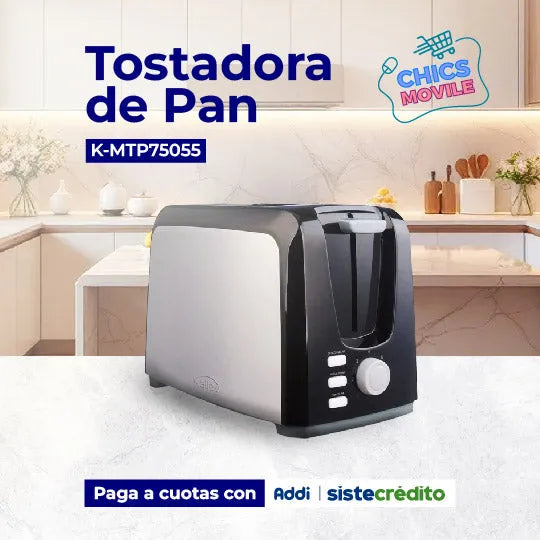 Tostadora de Pan KALLEY K-MTP750SS Negro - Chics Movile