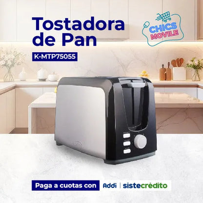 Tostadora de Pan KALLEY K-MTP750SS Negro - Chics Movile