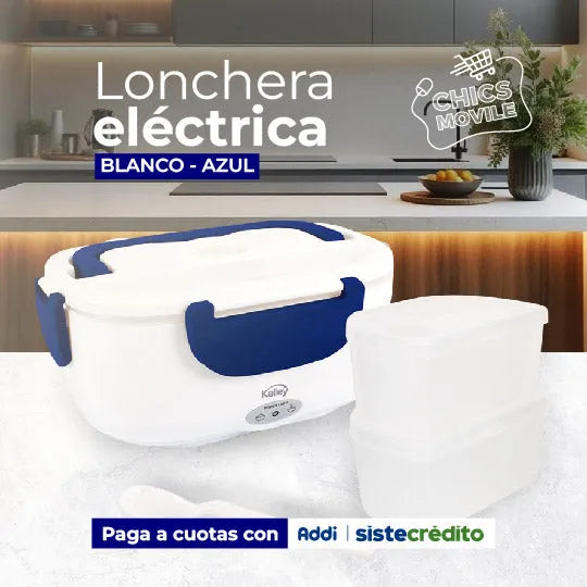Lonchera Eléctrica KALLEY K-MLE60A2 Azul-Blanco - Chics Movile