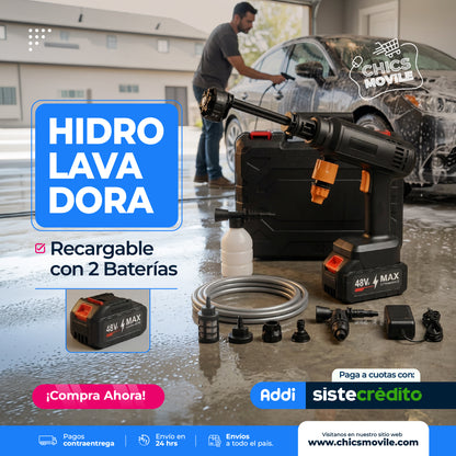 Hidrolavadora Portátil inalámbrica de 2 Baterías