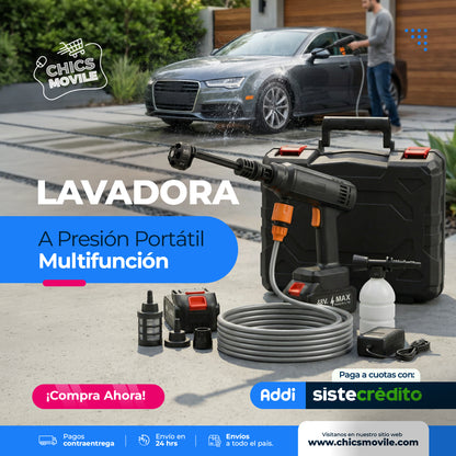 Hidrolavadora Portátil inalámbrica de 2 Baterías