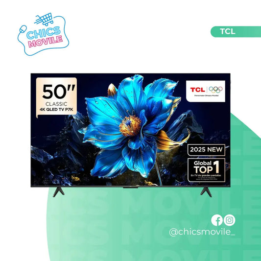 TV TCL 50" QLED 4K UHD Google TV – Modelo 50P7K
