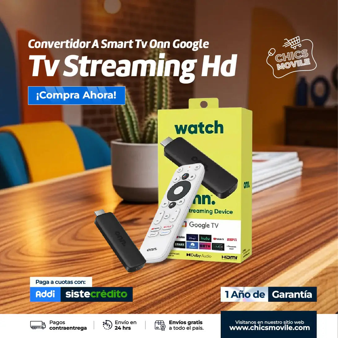 Convertidor Smart TV Watch Onn Google - Chics Movile
