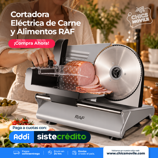 Picadora y Rebanadora Eléctrica para carnes y jamones
