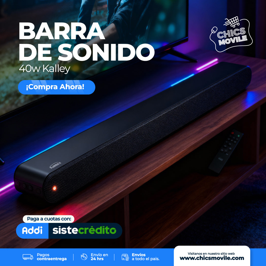 Barra de Sonido 40w Kalley - Chics Movile