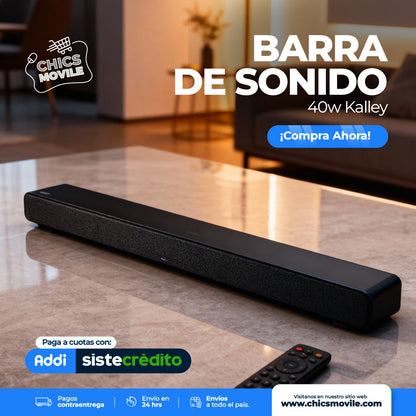 Barra de Sonido 40w Kalley - Chics Movile