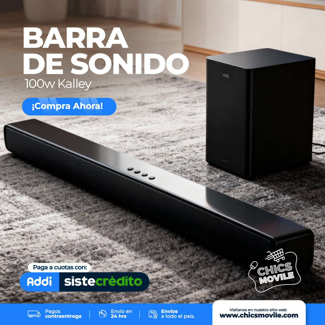 Barra de sonido 100 W Kalley - Chics Movile