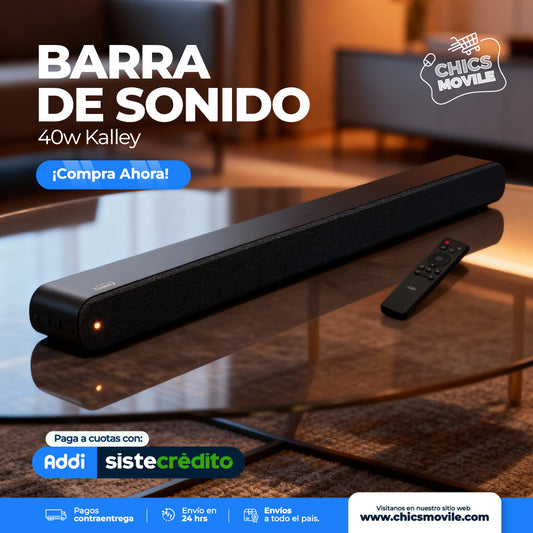 Barra de Sonido 40w Kalley - Chics Movile