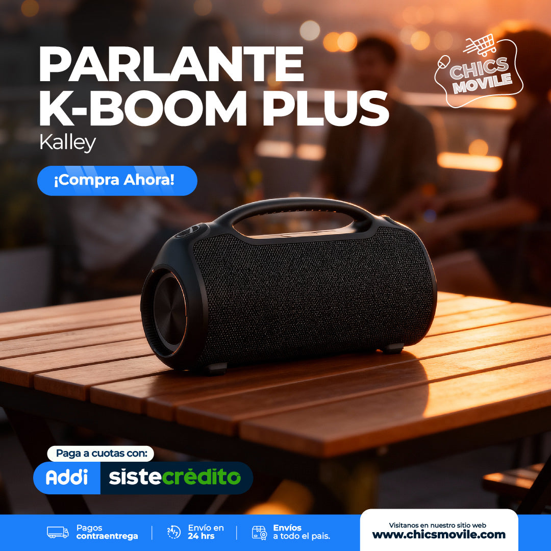 Parlante KBOOM PLUS Kalley - Chics Movile