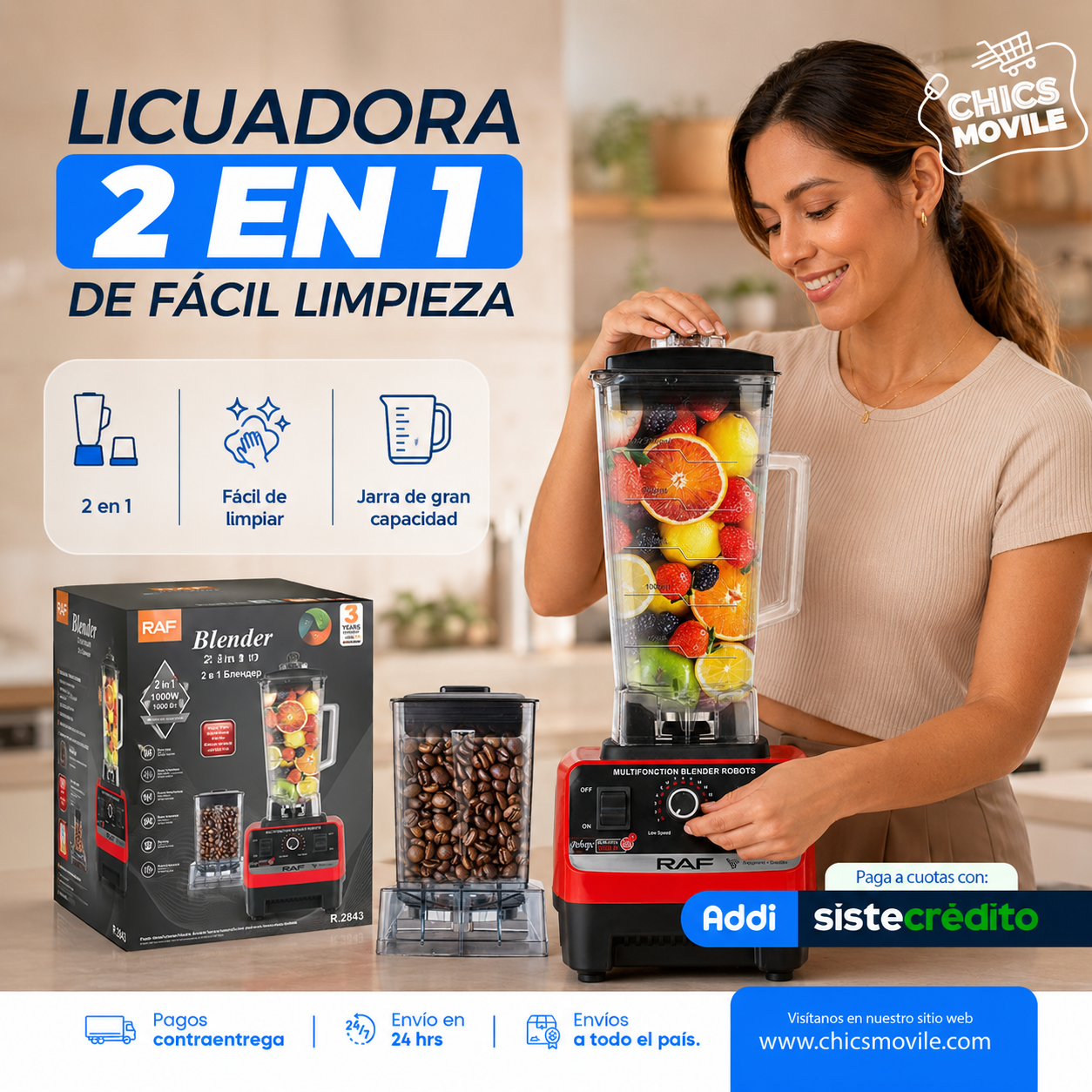 Licuadora Multifuncional RAF