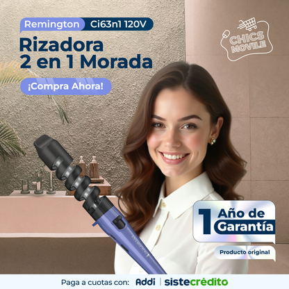 Rizador Remington 2 En 1, Morado Ci63n1 120v