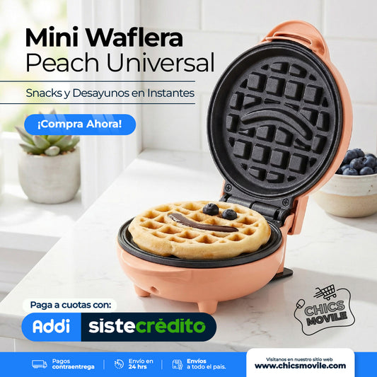 Mini Wafflera peach Universal