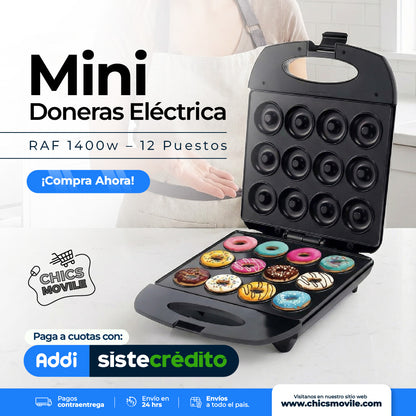 Mini Donas de 12 puestos RAF Antiadherente 1400W