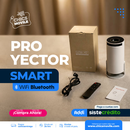 Proyector Cine Smart  4K - Cine en casa portatil