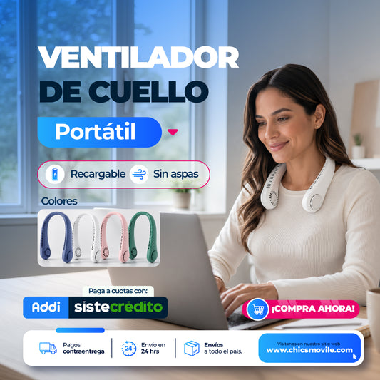 Ventilador de Cuello Portátil