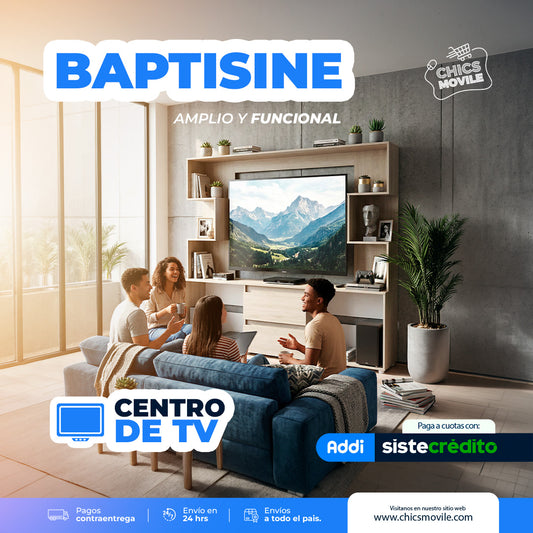 Centro de Entretenimiento - Baptisine Color Ceniza