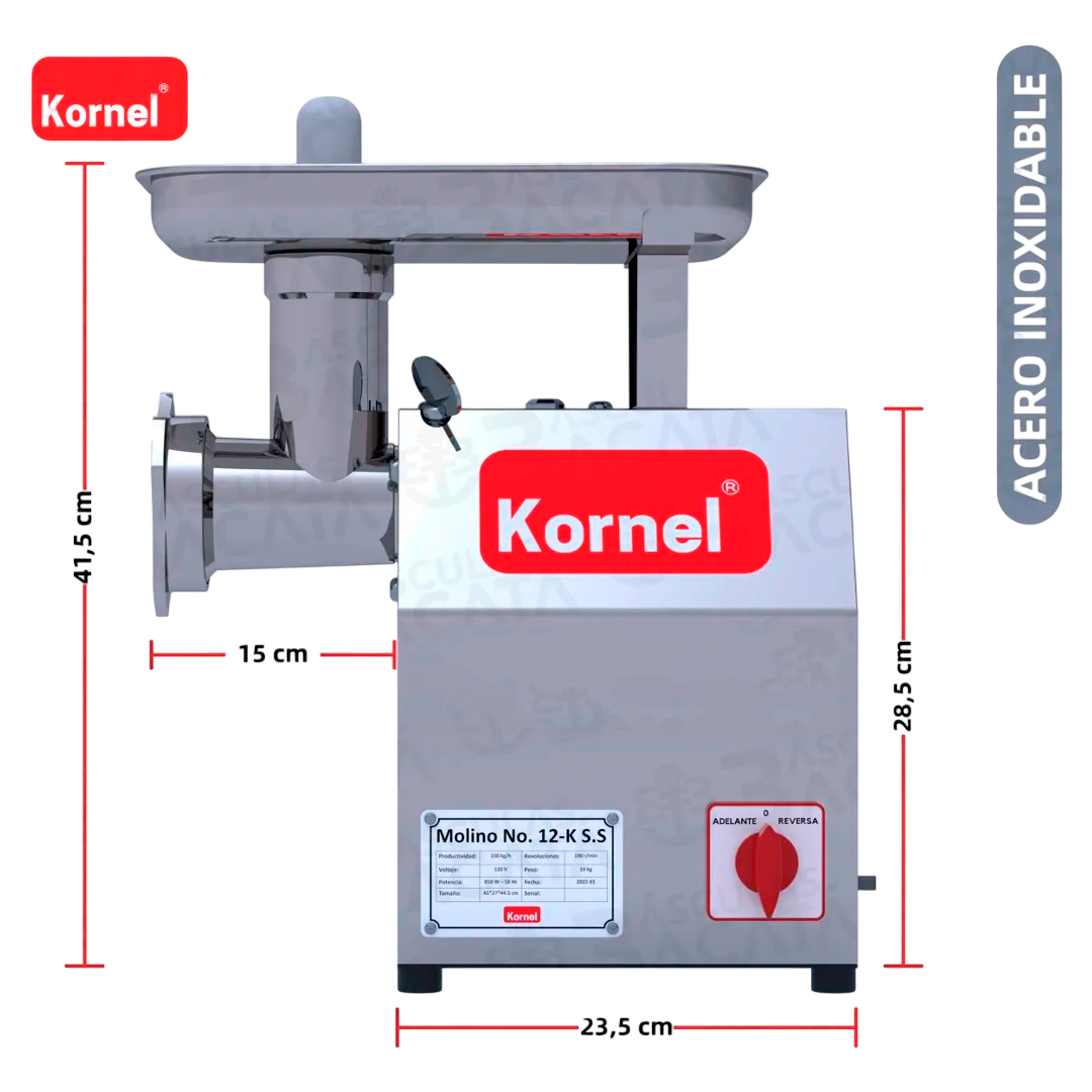 Kome VORTEX‑12 Molino de Carne