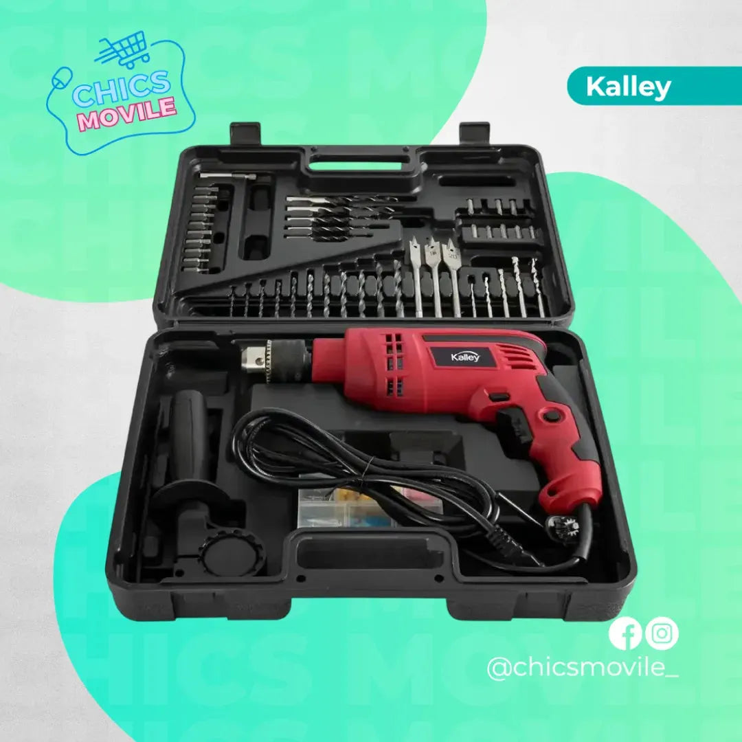 Taladro Percutor Kalley TP850 850W con Set de Herramientas